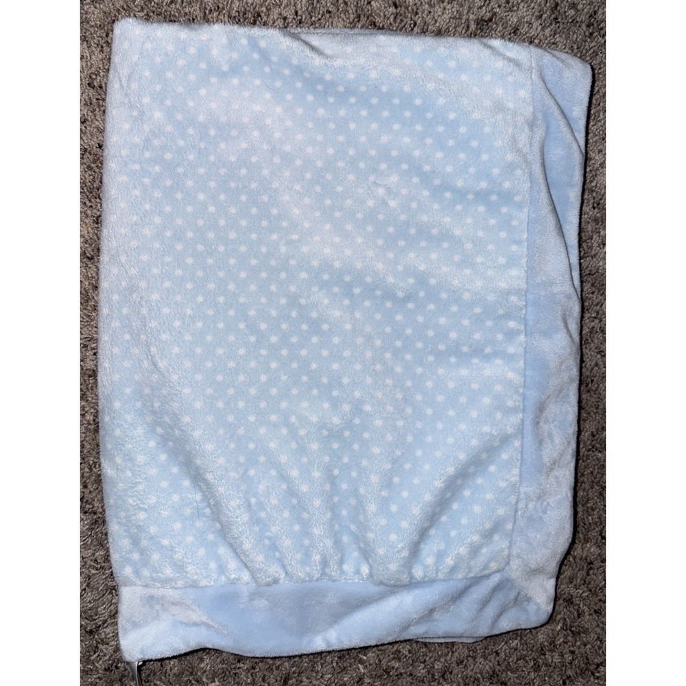 Baby Gund Winky Lamb & Blanket Plush Blue Receiving Blanket Satin Back *read*‎
